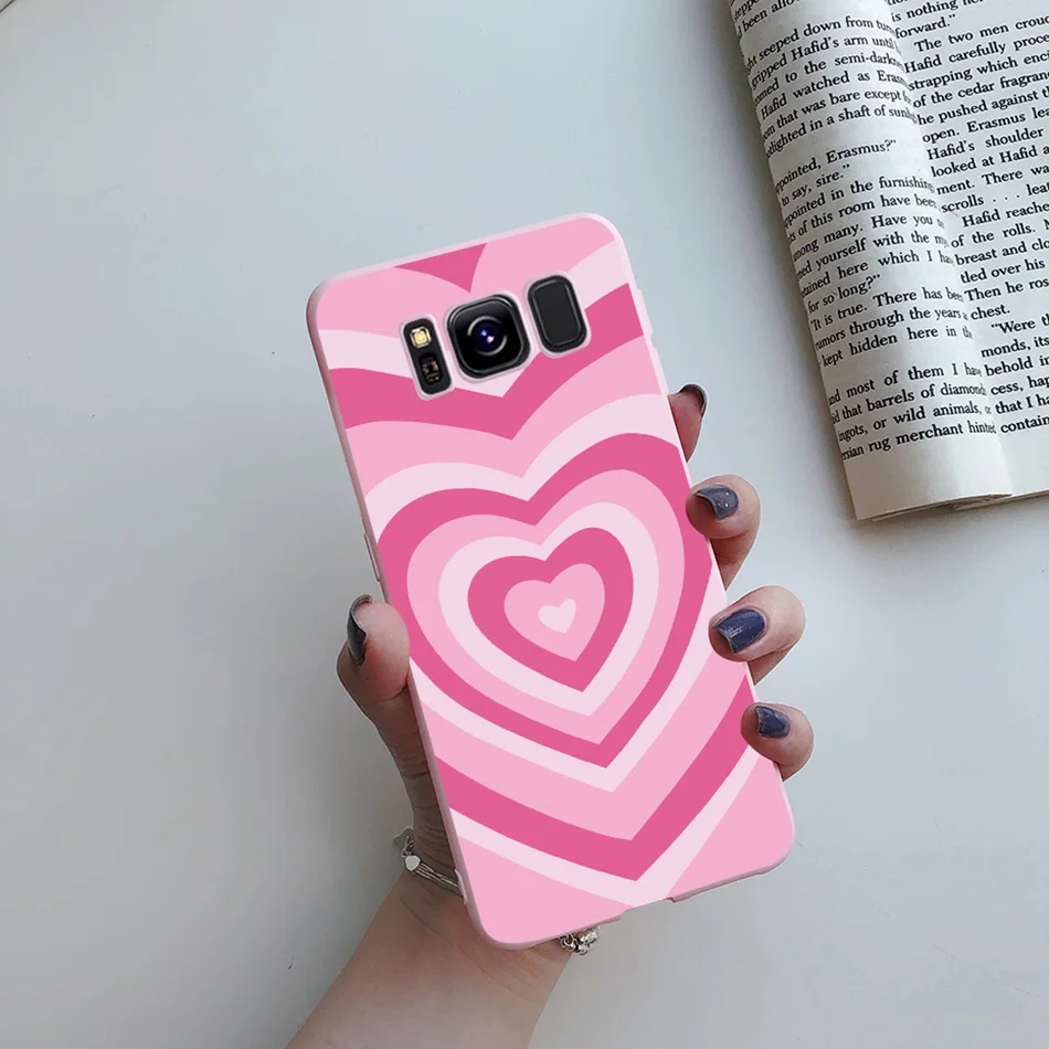 For Samsung Galaxy S8 S8+ S9 Plus Case Tpu Silicone Cute Love Heart Soft Back Cover For Galaxy S8 S9 S 8 S 9 plus S9+ Phone Case