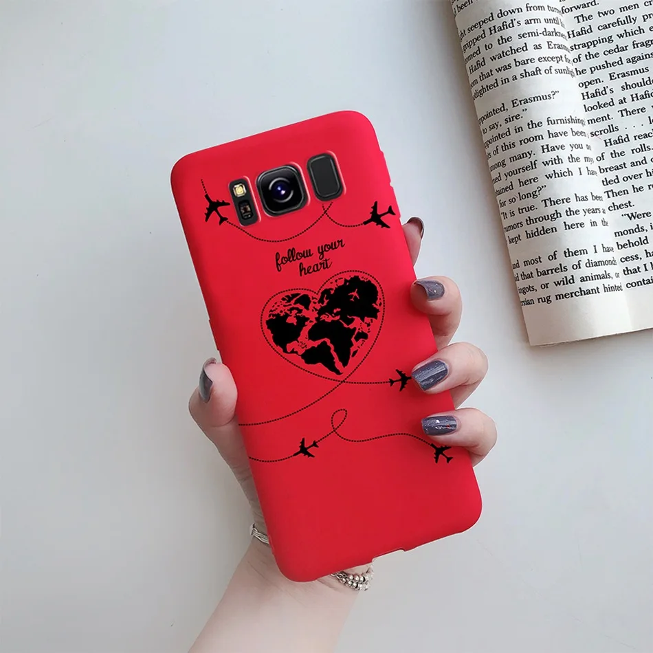 For Samsung Galaxy S8 S8+ S9 Plus Case Tpu Silicone Cute Love Heart Soft Back Cover For Galaxy S8 S9 S 8 S 9 plus S9+ Phone Case