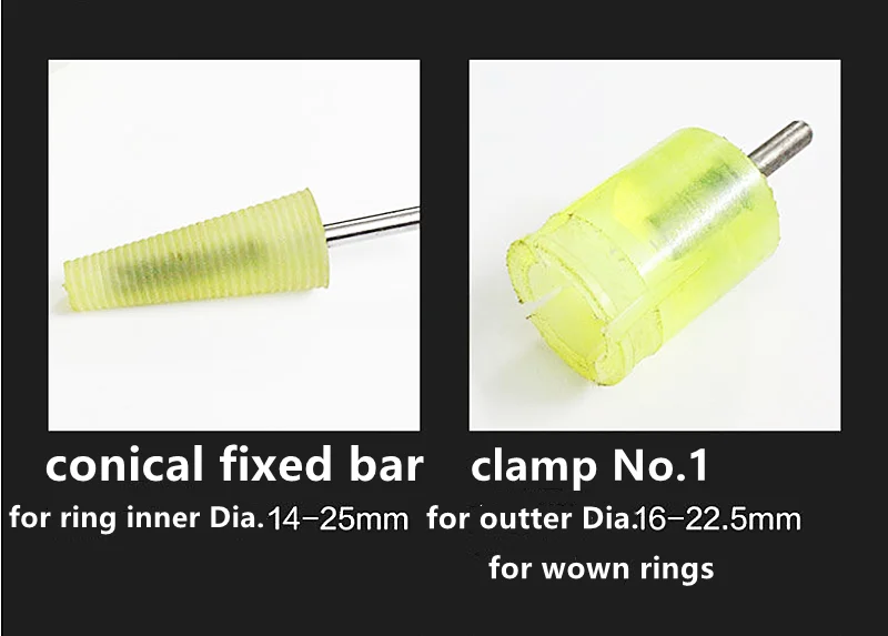 Agate Jade Ring Fixed Rod Polishing Tools Grinding Conical Sleeve Fixing Processing Tool Silicone Mandrel Inner Outside Holder