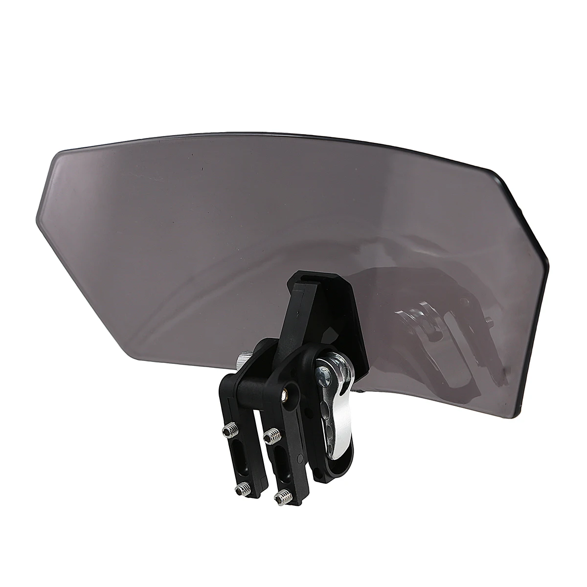 1X Universal Motorcycle Smoke Windscreen Wind Deflector Windshield For Triumph Yamaha Suzuki Honda Harley Touring BMW