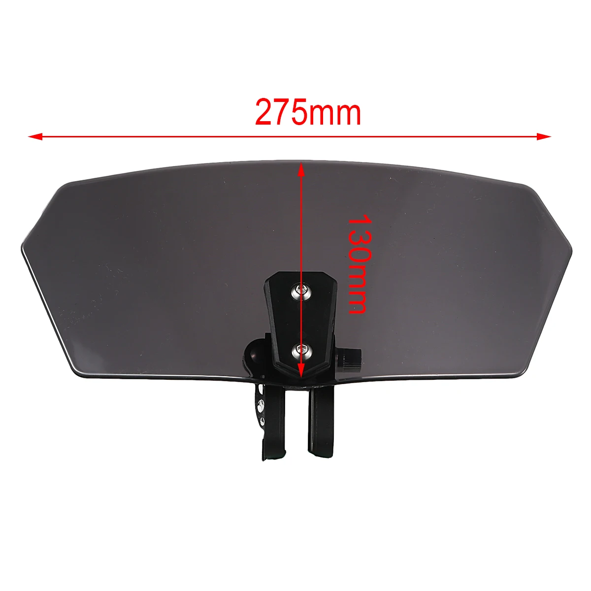 1X Universal Motorcycle Smoke Windscreen Wind Deflector Windshield For Triumph Yamaha Suzuki Honda Harley Touring BMW