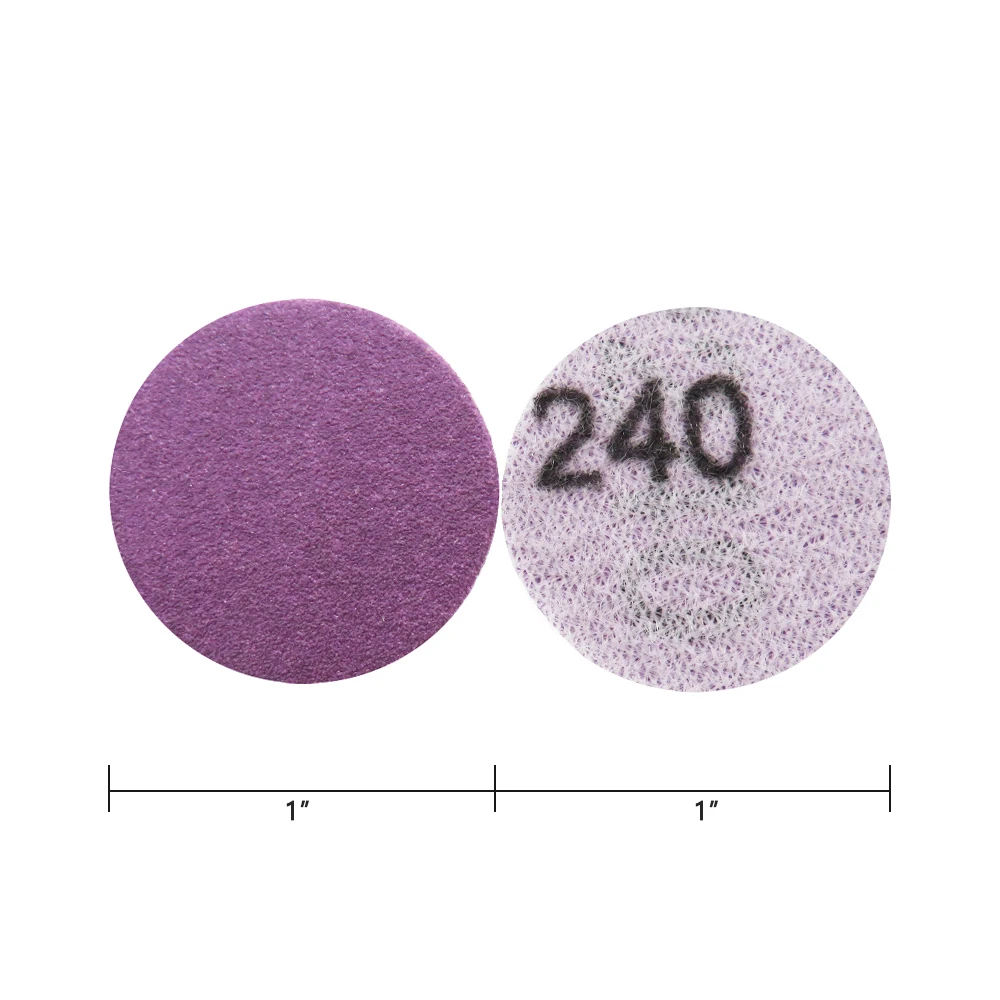 100 Pcs Sanding disc 1 Inch Film Hook Loop 60-10000 Grit 25mm Sandpaper Wet Dry for Wood Metal Automotive Finishing Grinding