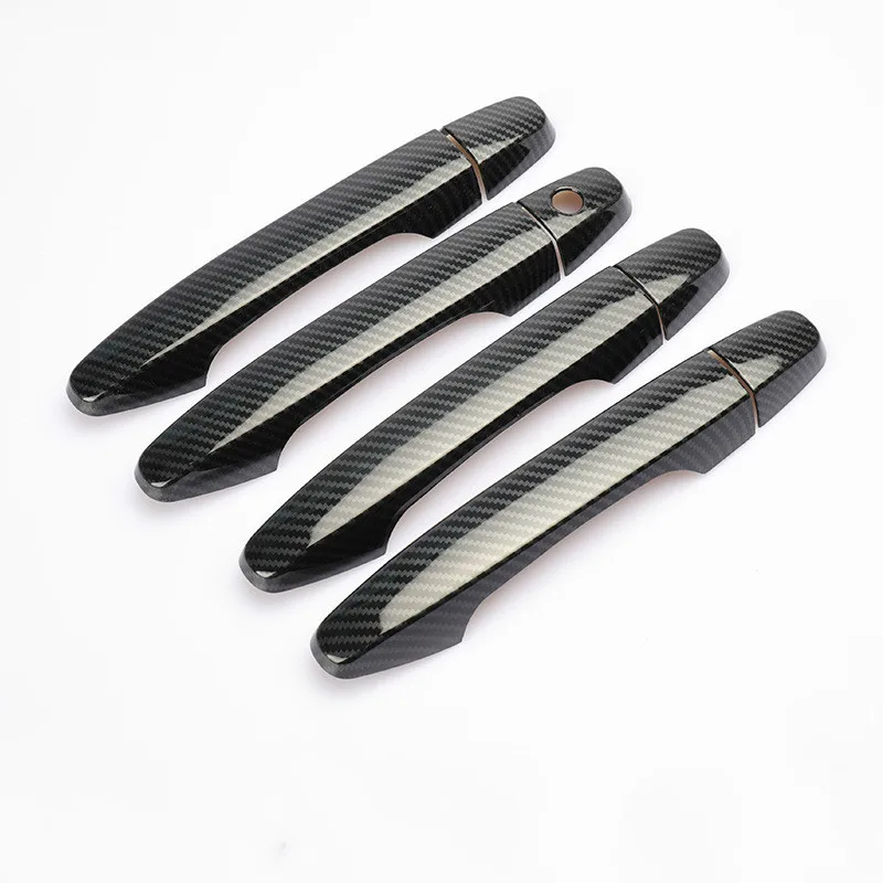 For Honda Civic CR-V 2012 2013 2014 2015 2016 Chrome Carbon Fiber Car Door Handle Covers Trim Styling Accessories