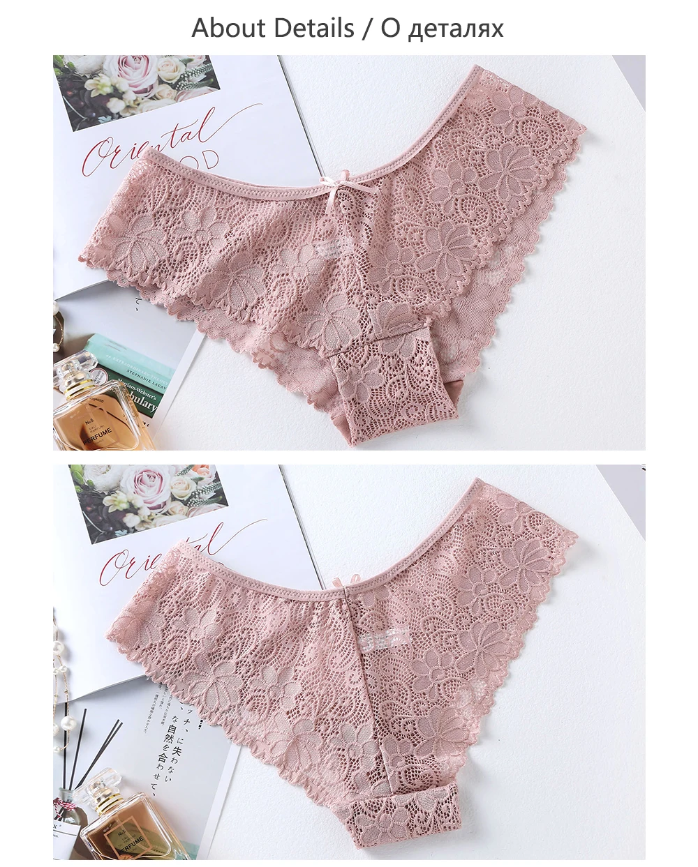 BANNIROU 1Pcs Sexy Panties For Woman Low-Rise Breathable Female Panty Lace Hollow Transparent Briefs Hot Sale Underwear Women