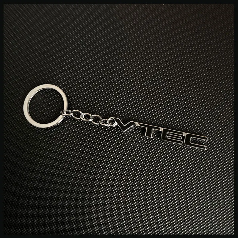 Car Styling High Quality VTEC Badge Car Keyrings Keychain For Honda Civic Accord Odyssey Spirior CRV SUV Key Ring Accessories