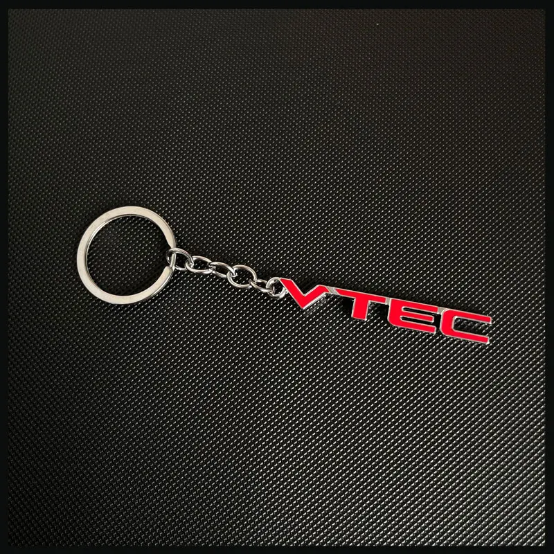 Car Styling High Quality VTEC Badge Car Keyrings Keychain For Honda Civic Accord Odyssey Spirior CRV SUV Key Ring Accessories
