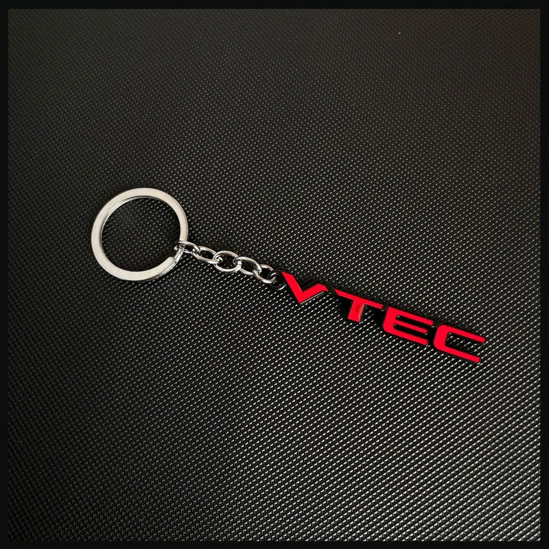 Car Styling High Quality VTEC Badge Car Keyrings Keychain For Honda Civic Accord Odyssey Spirior CRV SUV Key Ring Accessories