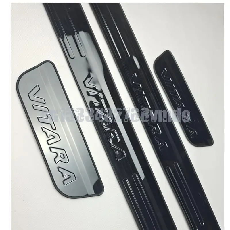 High quality stainless steel Scuff Plate/Door Sill Protector Sticker Car Styling For 2016 -2018 Suzuki Vitara 4pcs/set
