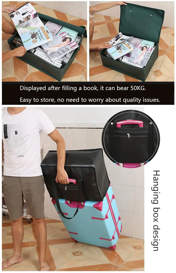 New Portable Thickening Travel Bag Large Capacity Clothes Storage Bags Foldable Dustproof Clothing Luggage Bag Big Moving Bags