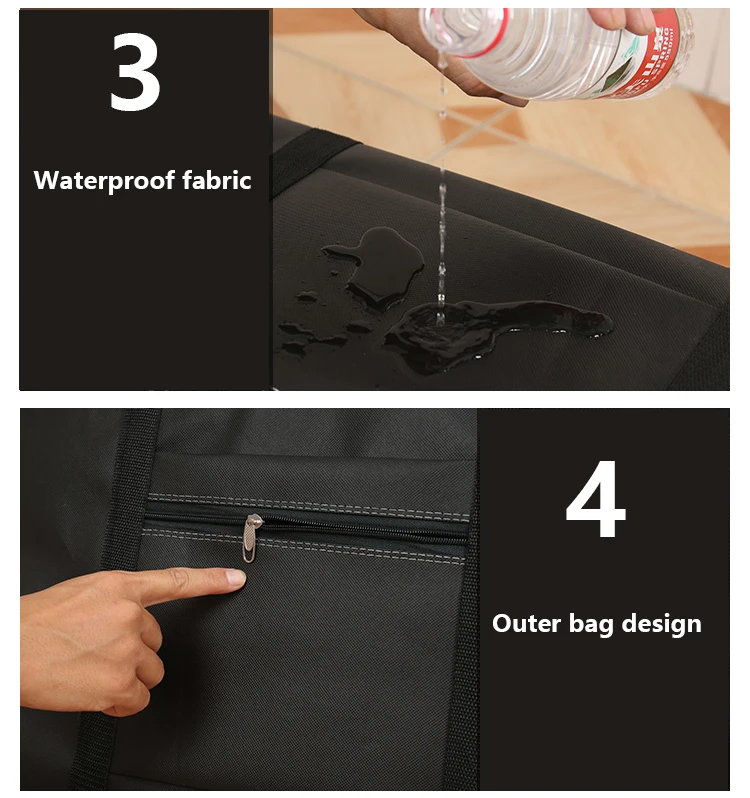 New Portable Thickening Travel Bag Large Capacity Clothes Storage Bags Foldable Dustproof Clothing Luggage Bag Big Moving Bags