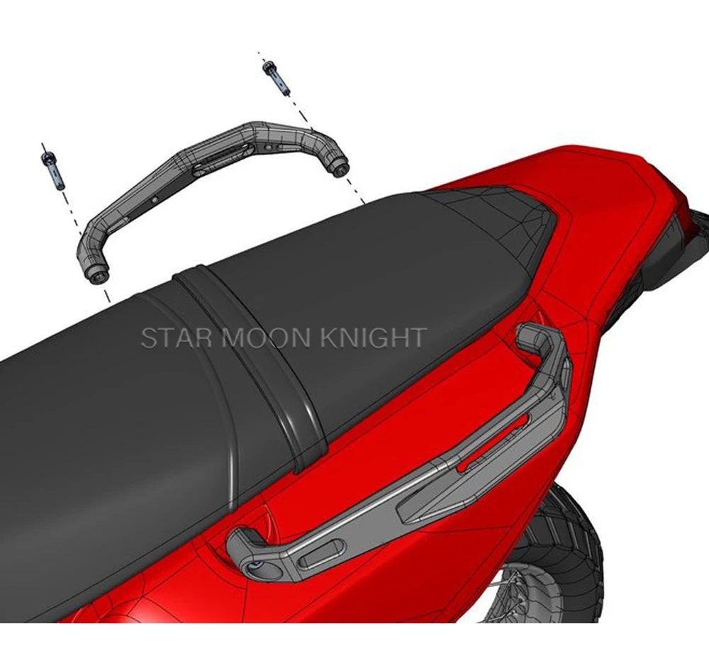tenere 700 Motorcycle Passenger Rear Grab Handles Seat Hand Grab Bar Rail For YAMAHA TENERE700 T7 T700 XT700Z XT 700 Z 2020 2021
