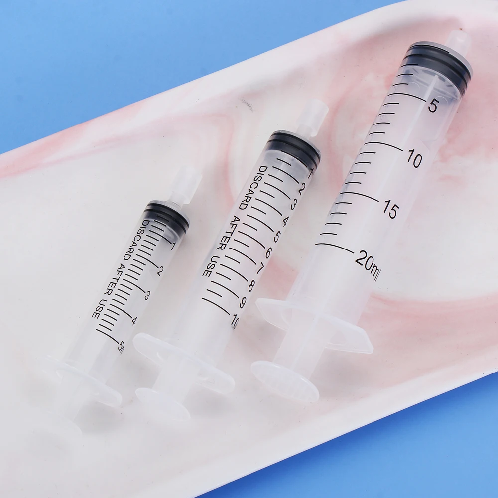 5/10/20ml Plastic Syringe Perfume Dispenser Tools Perfume Nozzle Straight Draw Pump Liquid Bottling Atomizer Cosmetic Container
