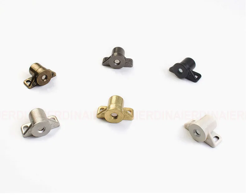NAIERDI Strong Magnetic Cabinet Door Catches Silver Magnetic Cabinet Catches Powerful Magnet Door Closer Door Hardware