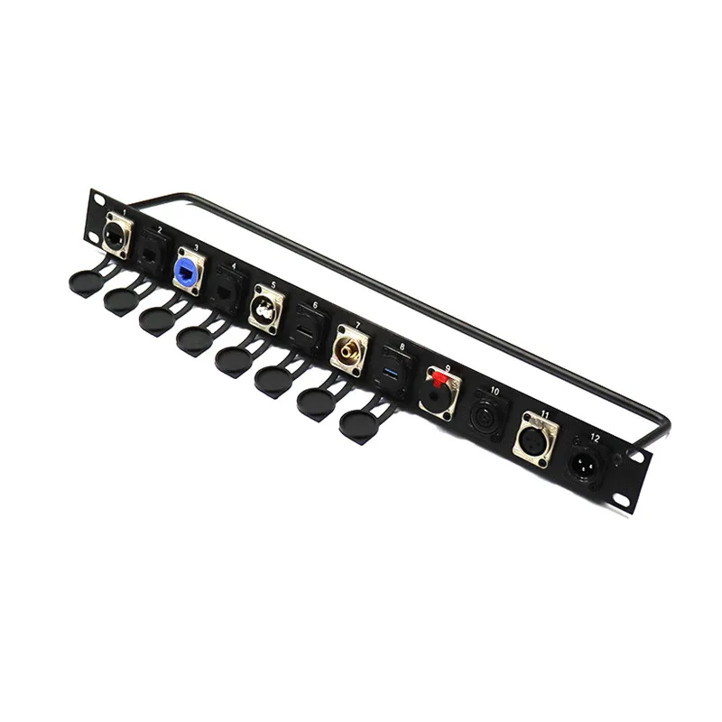 1pc High quality D type module base audio video multimedia socket XLR BNC USB 3.0 Jack 3.5/6.35 RCA RJ45 CAT5 CAT6A data mouble