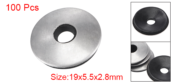 100pcs Bonded Sealing Washers Stainless Steel EPDM Rubber Backed Screw Gasket, Serves As A Cushion Protecting From Vibration