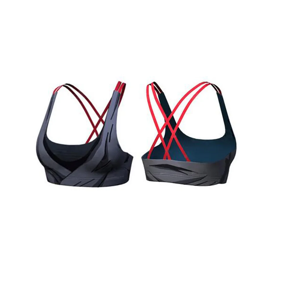 Sports Crop Top Women Push Up Yoga Bra Padded High Support Impact Quality Fitness Vest Gym Elastic Workout Tank Top