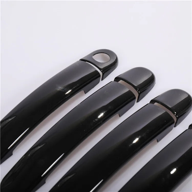 For VW Polo 2010 2011 2012 2013 2014 2015 2016 2017 Black Chrome Car Door Handle Covers Car Accessories Styling Stickers