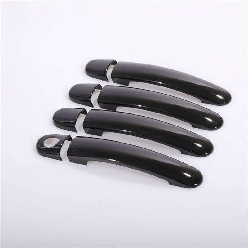 For VW Polo 2010 2011 2012 2013 2014 2015 2016 2017 Black Chrome Car Door Handle Covers Car Accessories Styling Stickers
