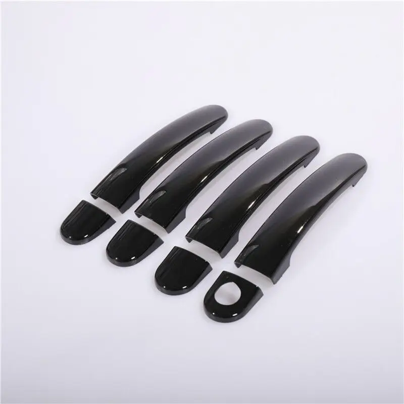 For VW Polo 2010 2011 2012 2013 2014 2015 2016 2017 Black Chrome Car Door Handle Covers Car Accessories Styling Stickers