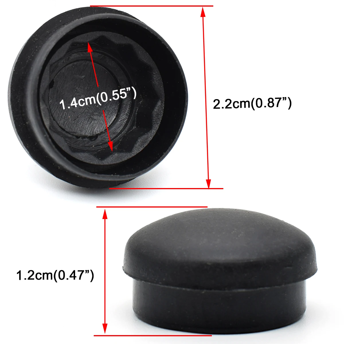 2Pcs Car Front Windscreen Wiper Arm Nut Cap Bolt Cover For Audi A1 A2 A4 B5 B6 B7 B8 A6 C4 C5 C6 C7 Q3 Q5 R8 TT OE# 5N0955205