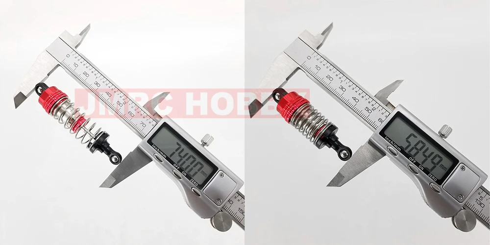 Wltoys Upgraded Shock Absorber 1/12 Front / Rear Metal Spring Damper For 124016/124017/124018/124019 RC Car Spare Parts