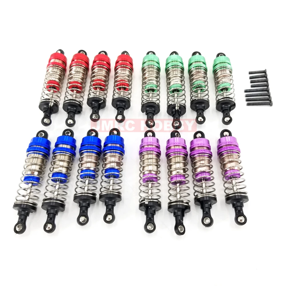 Wltoys Upgraded Shock Absorber 1/12 Front / Rear Metal Spring Damper For 124016/124017/124018/124019 RC Car Spare Parts