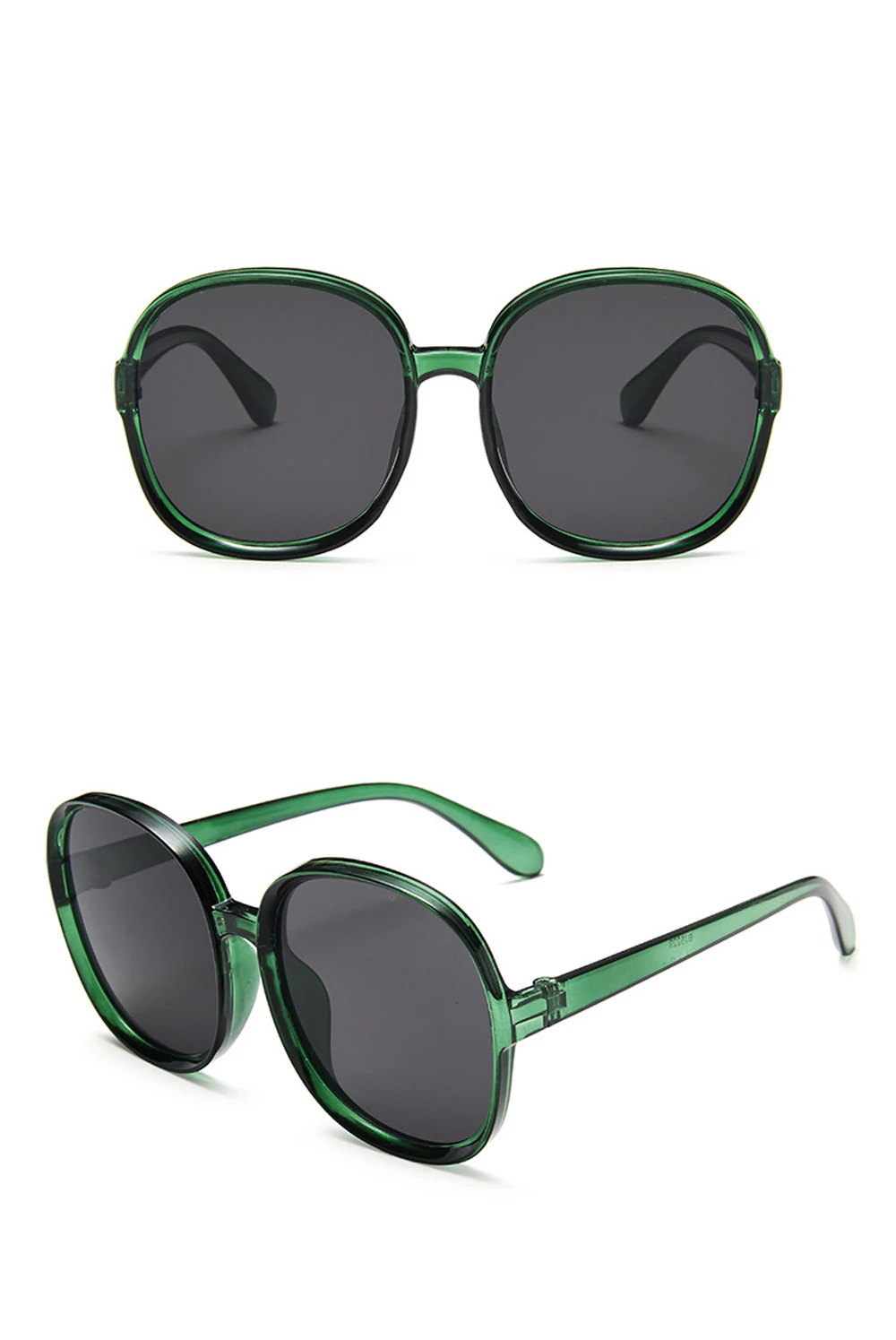 New Round Frame Sunglasses Women Retro Brand Designer Brown Black Oversized Lady Sun Glasses Female Fashion Outdoor Driving
