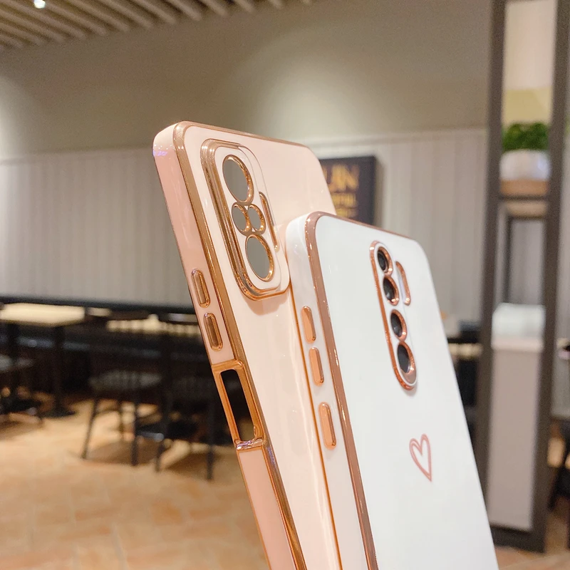 Love Heart Phone Case On For Samsung Galaxy A32 A 32 A52 A72 A 52 4G 5G A52S A53 A23 A33 A73 A12 A54 A34 Silicone Luxury Cover