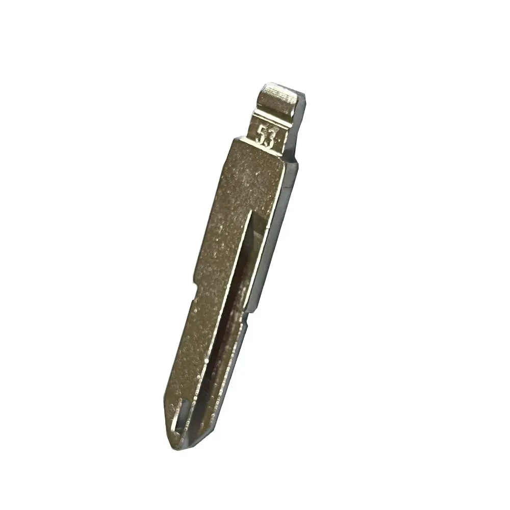 10pcs 53# NE72 Metal Uncut Blank Flip Remote Key Blade for Peugeot 206 207 Citroen Renault for Keydiy KD Xhorse VVDI JMD