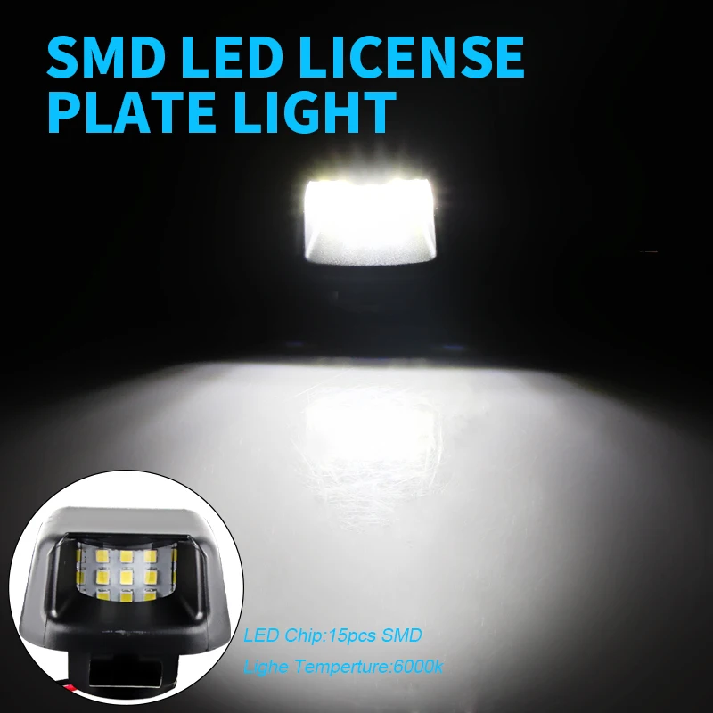 2X For Nissan Armada Frontier Navara Titan Xterra For Suzuki Equator High Brightness LED License Plate Light Number Plate Lamp