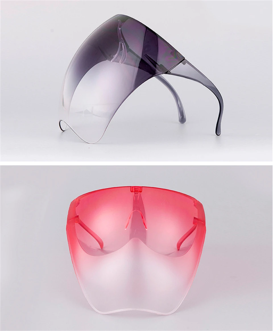Oversized Faceshield Protective Glasses Goggles Men Women Anti-Spray Mask Protective Anti-Fogging Safety Sunglasses UV400 Shades