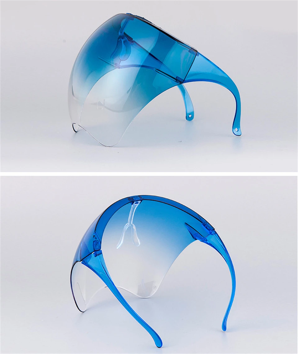 Oversized Faceshield Protective Glasses Goggles Men Women Anti-Spray Mask Protective Anti-Fogging Safety Sunglasses UV400 Shades
