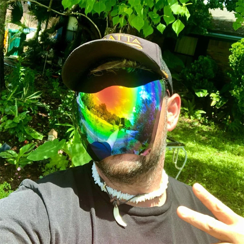 Oversized Faceshield Protective Glasses Goggles Men Women Anti-Spray Mask Protective Anti-Fogging Safety Sunglasses UV400 Shades