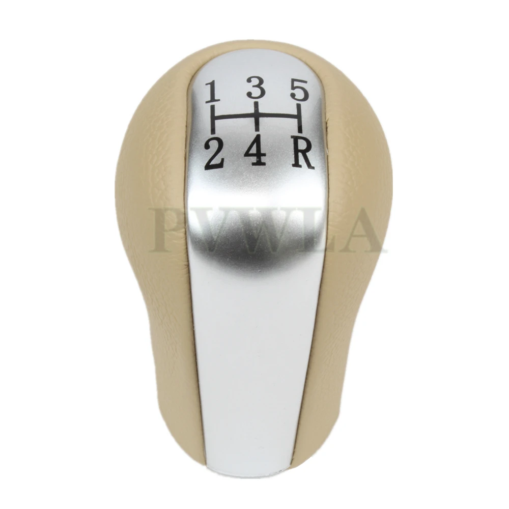 5/6 Speed Manual Stick Gear Shift Knob And PU Leather Boot For Toyota AVENSIS T25 MK2 II 2003 2004 2005 2006 2007 2008 2009