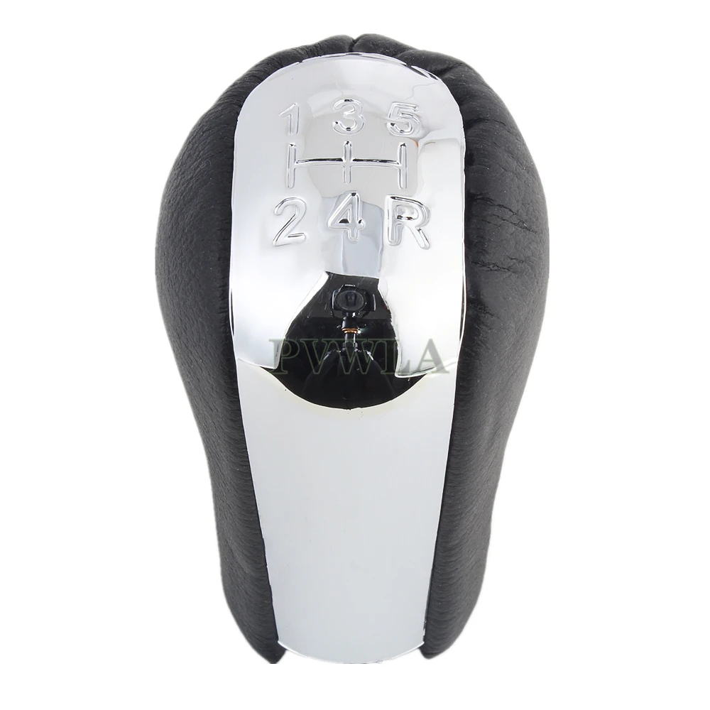 5/6 Speed Manual Stick Gear Shift Knob And PU Leather Boot For Toyota AVENSIS T25 MK2 II 2003 2004 2005 2006 2007 2008 2009