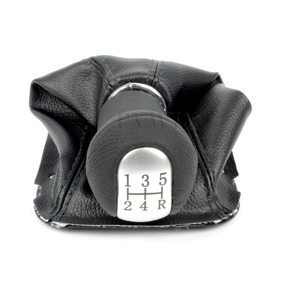 5/6 Speed Manual Stick Gear Shift Knob And PU Leather Boot For Toyota AVENSIS T25 MK2 II 2003 2004 2005 2006 2007 2008 2009