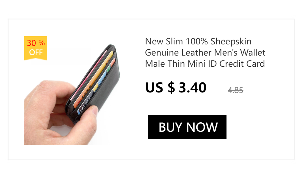 New Arrival Thin Vintage Men's Genuine Leather Small Wallet Slim Credit Card Holder Money Bag ID Card Case Mini Purse For Male