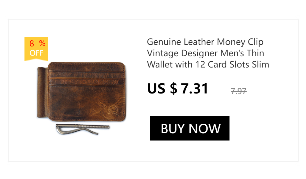New Arrival Thin Vintage Men's Genuine Leather Small Wallet Slim Credit Card Holder Money Bag ID Card Case Mini Purse For Male
