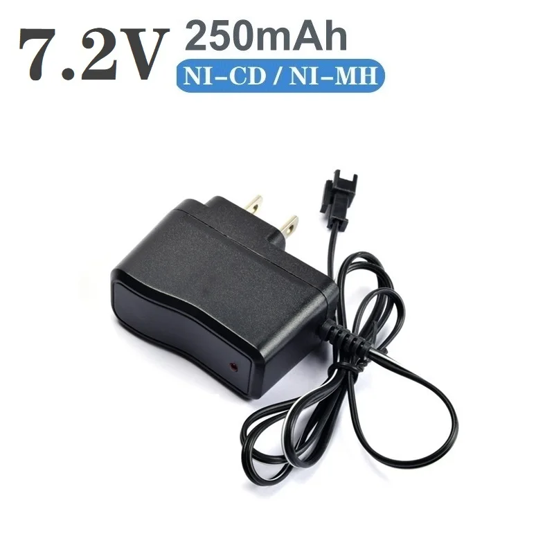 7.2V Battery Charger for NiCd NiMH Battery Input 100V-240V with Tamiya KET-2P Plug Charger for RC Toys 7.2V Charger with SM Plug