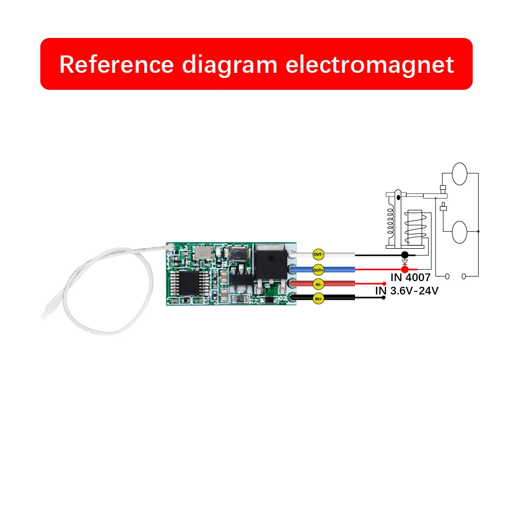 QIACHIP 433MHz Wireless RF Remote Control DC3.6V-24V Mirco Switch Receiver Module DIY With Long Range Transmitter Light On/Off