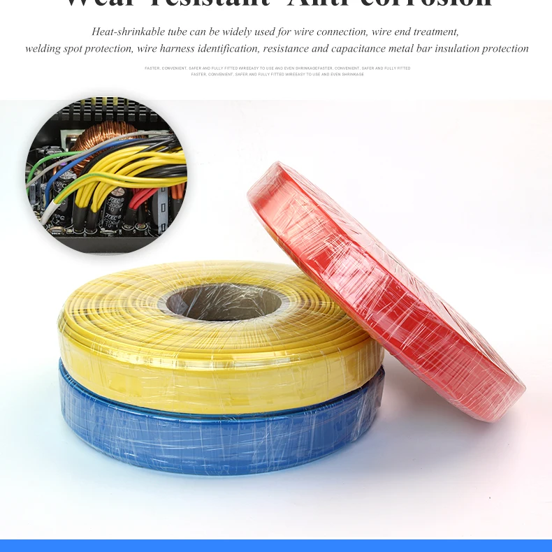 1M/piece 3:1 Heat Shrink Tube with Glue Dual Wall Tubing Diameter 1.6/2.4/3.2/4.8/6.4/7.9/9.5/12.7mm Adhesive Lined Sleeve Wrap