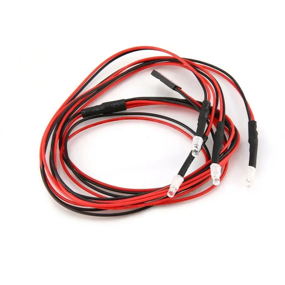 RC LED Light Kit Headlamps for 1/10 1/8 1/12 RC Car Truck Crawler Drift Car Headlight Taillight TRAXXAS HSP HPI MN99 MN90