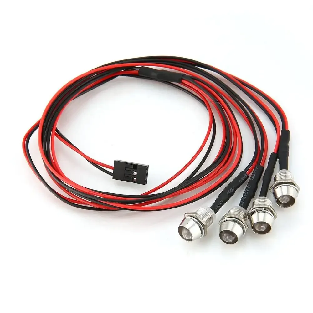 RC LED Light Kit Headlamps for 1/10 1/8 1/12 RC Car Truck Crawler Drift Car Headlight Taillight TRAXXAS HSP HPI MN99 MN90