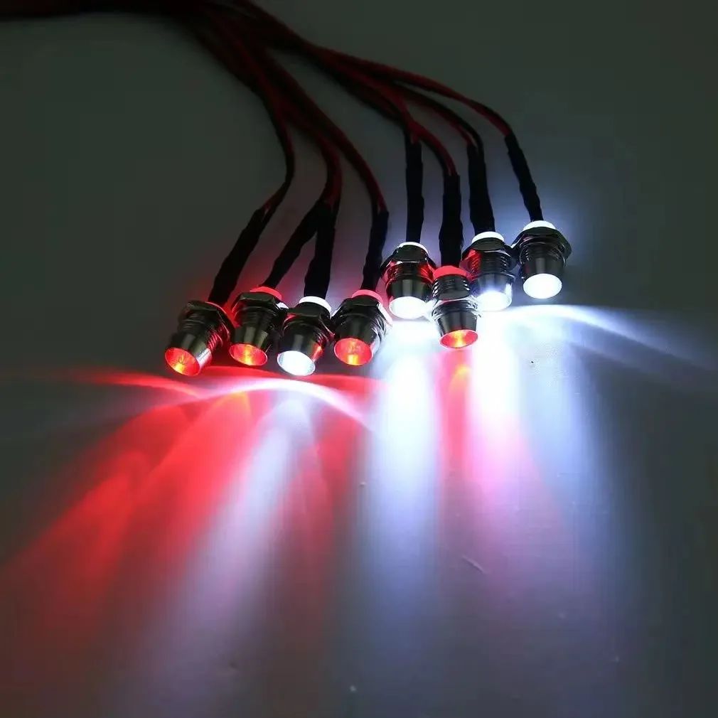 RC LED Light Kit Headlamps for 1/10 1/8 1/12 RC Car Truck Crawler Drift Car Headlight Taillight TRAXXAS HSP HPI MN99 MN90