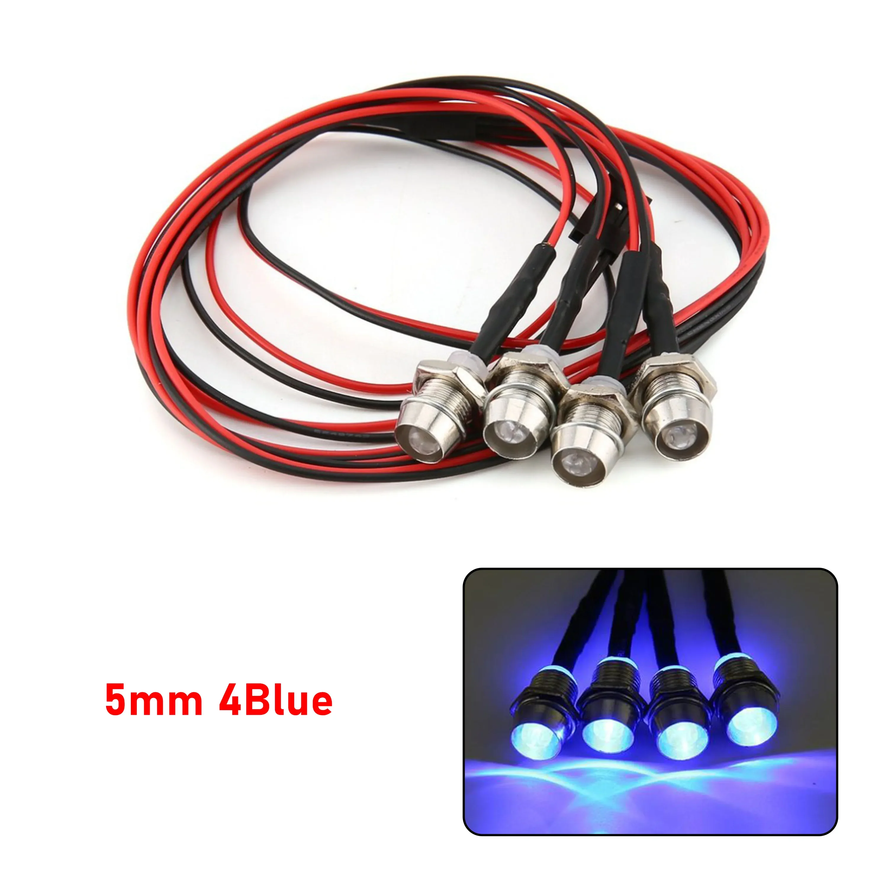 RC LED Light Kit Headlamps for 1/10 1/8 1/12 RC Car Truck Crawler Drift Car Headlight Taillight TRAXXAS HSP HPI MN99 MN90