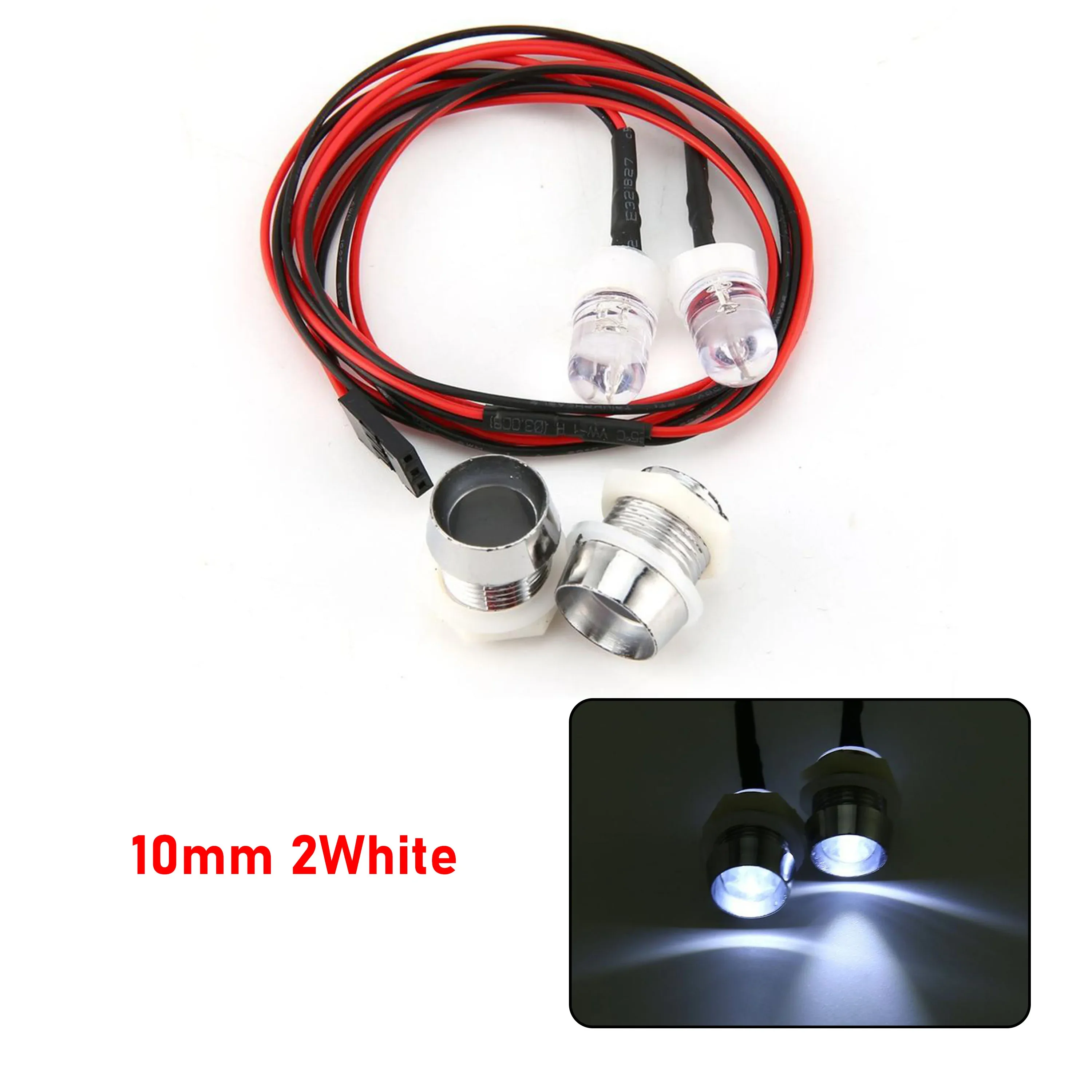 RC LED Light Kit Headlamps for 1/10 1/8 1/12 RC Car Truck Crawler Drift Car Headlight Taillight TRAXXAS HSP HPI MN99 MN90