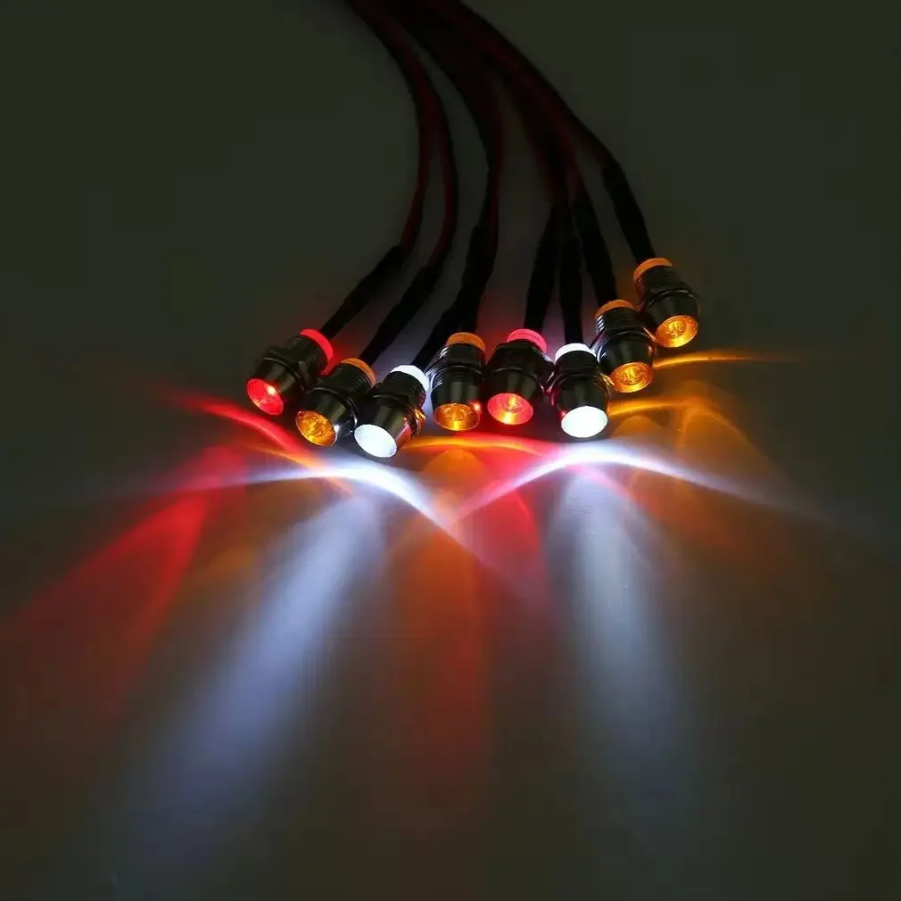 RC LED Light Kit Headlamps for 1/10 1/8 1/12 RC Car Truck Crawler Drift Car Headlight Taillight TRAXXAS HSP HPI MN99 MN90