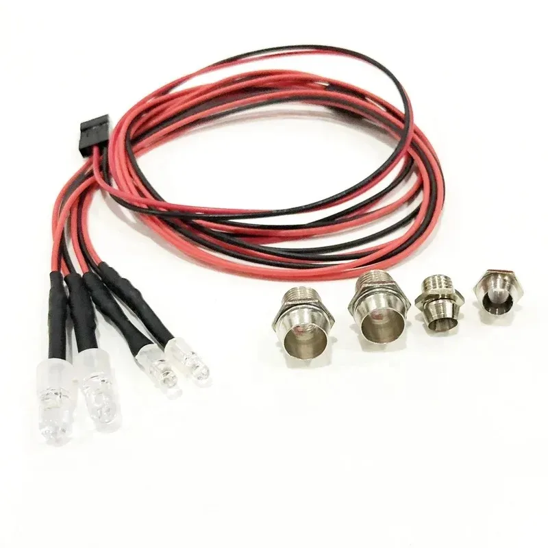 RC LED Light Kit Headlamps for 1/10 1/8 1/12 RC Car Truck Crawler Drift Car Headlight Taillight TRAXXAS HSP HPI MN99 MN90