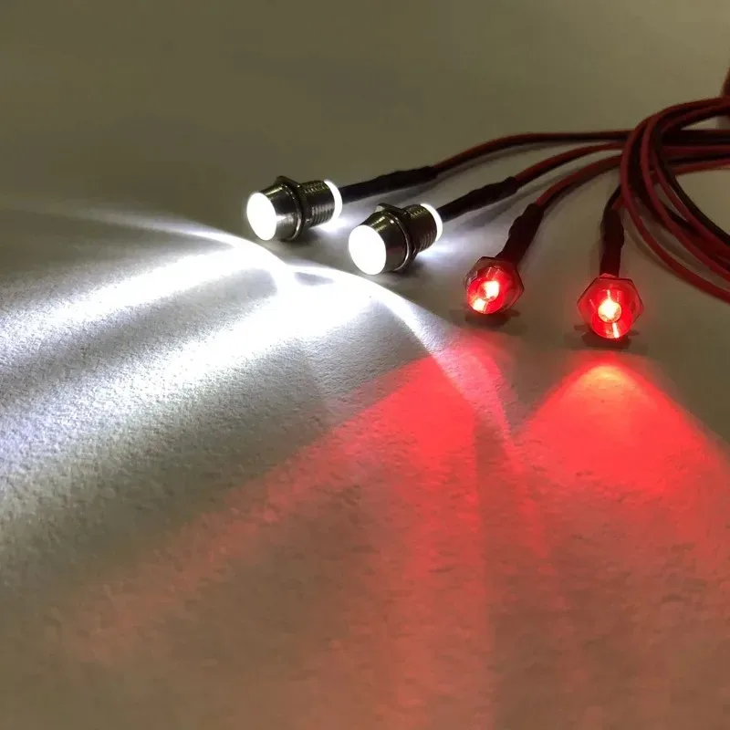 RC LED Light Kit Headlamps for 1/10 1/8 1/12 RC Car Truck Crawler Drift Car Headlight Taillight TRAXXAS HSP HPI MN99 MN90