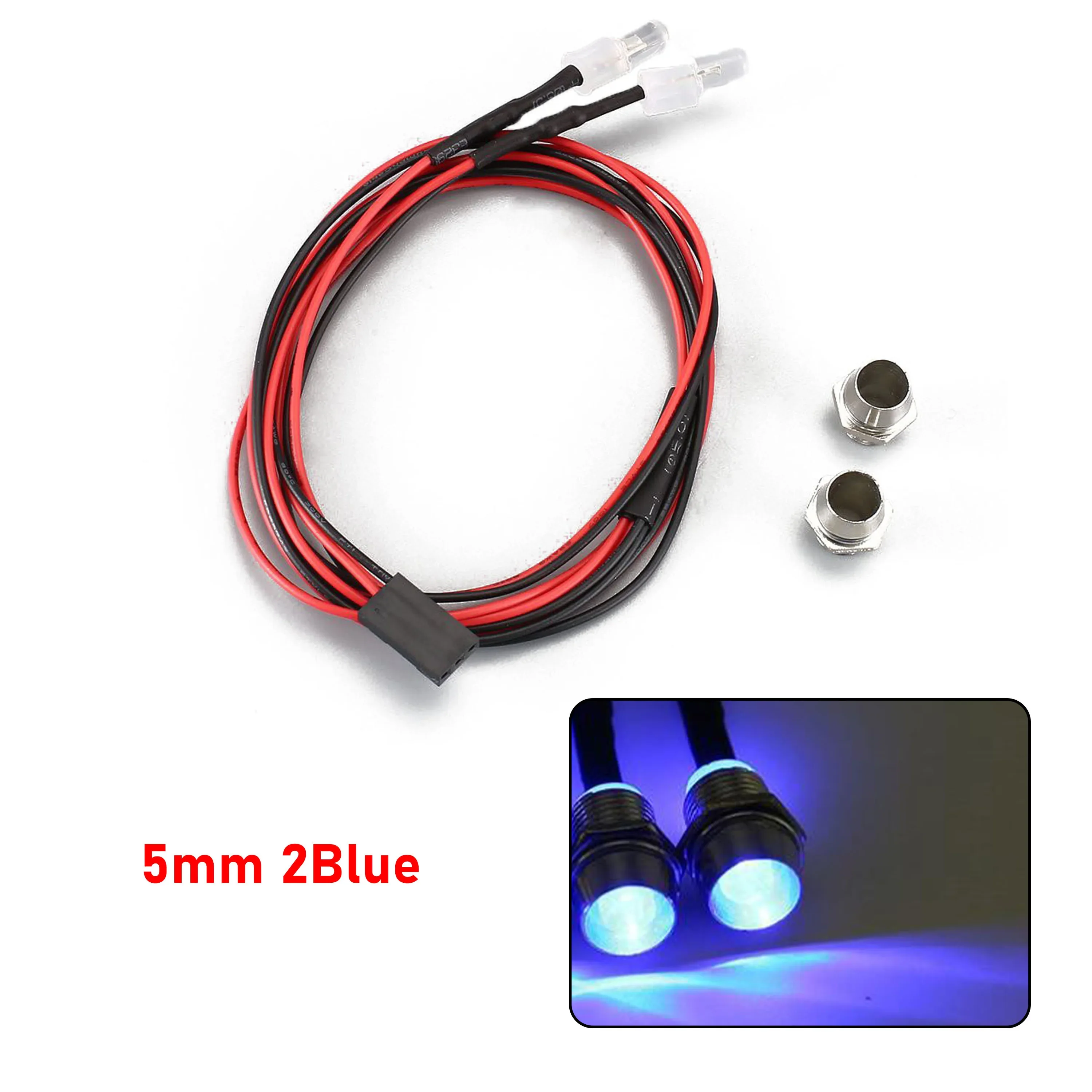 RC LED Light Kit Headlamps for 1/10 1/8 1/12 RC Car Truck Crawler Drift Car Headlight Taillight TRAXXAS HSP HPI MN99 MN90